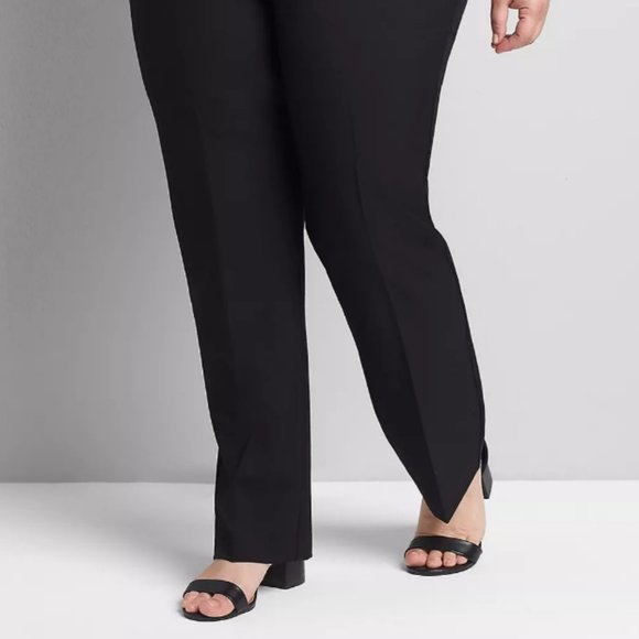 NWT Lane Bryant Black Perfect Drape Dress Pants Size 26 - Picture 1 of 12